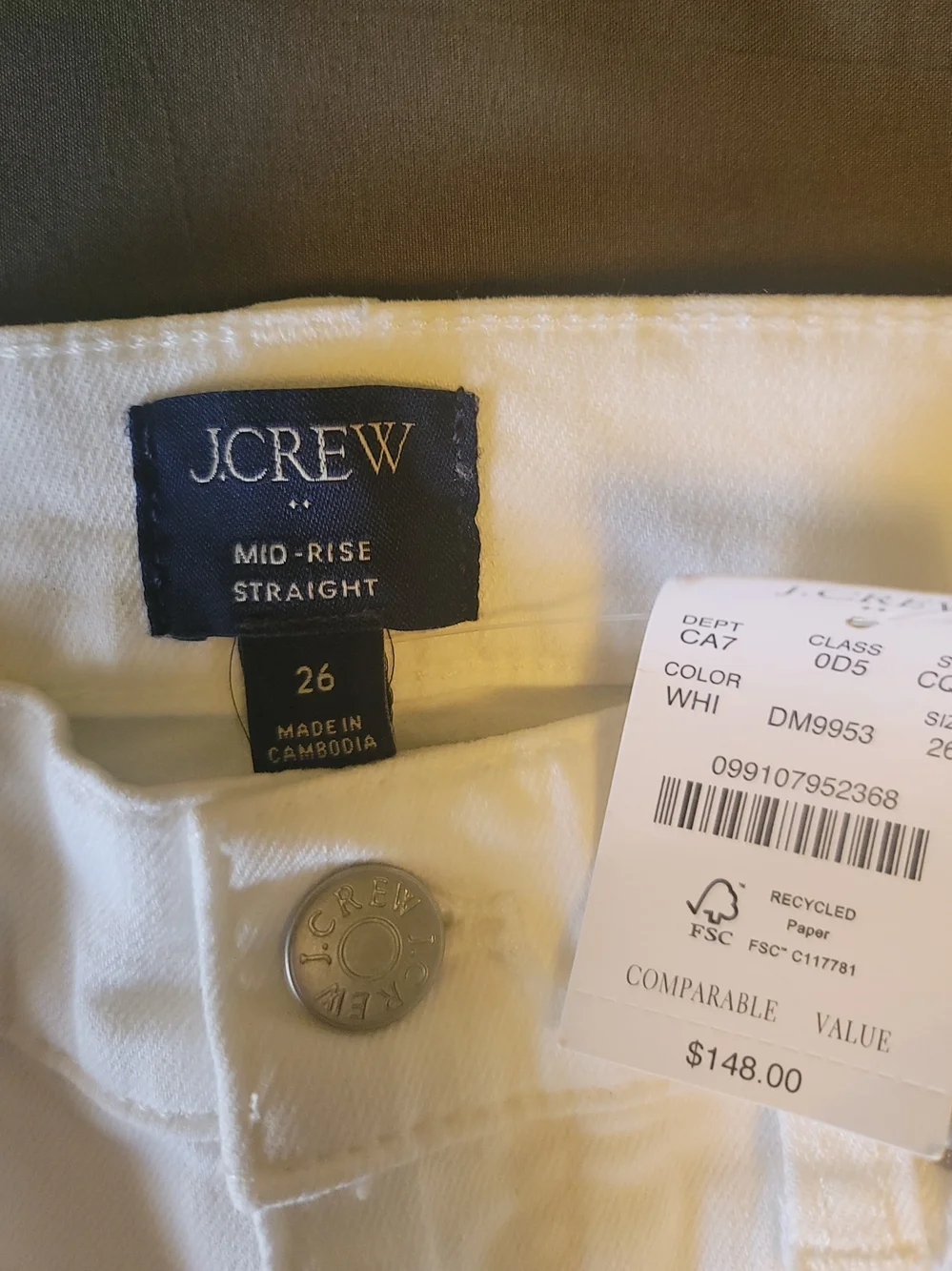 J. Crew straight leg